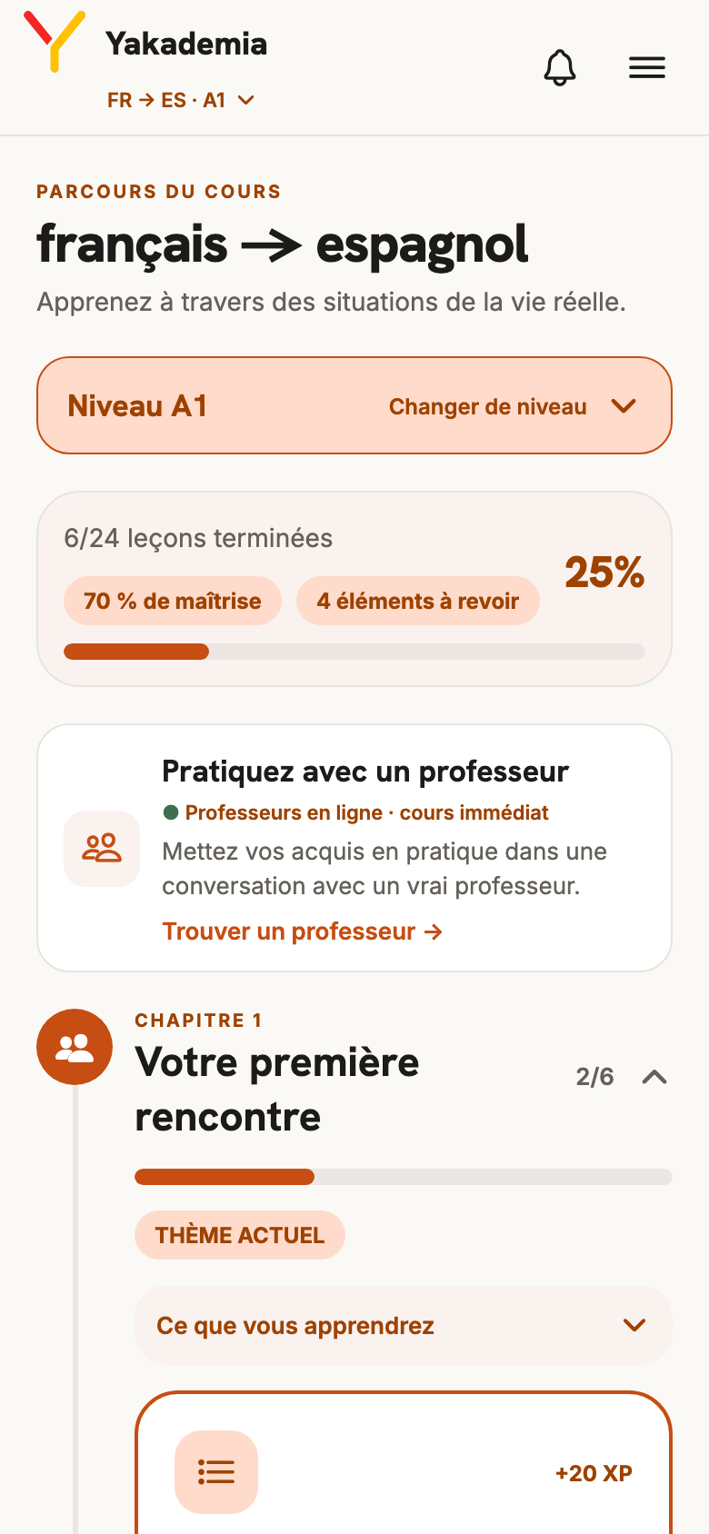 Votre parcours