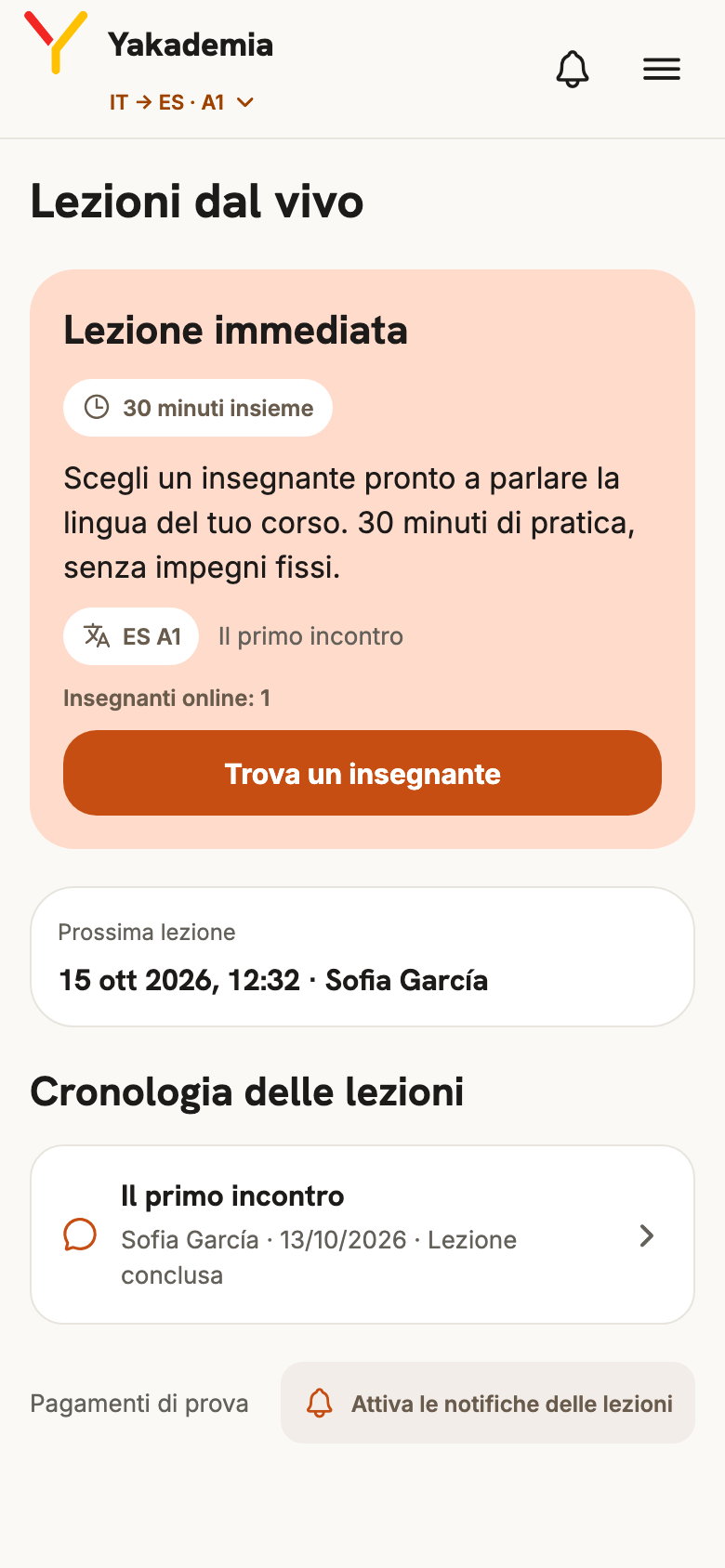 Cronologia e prossimi passi